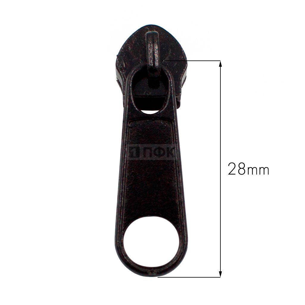 Бегунок для спиральной (витой) молнии тип 7 галант цв 322 черный (уп 200шт/4000шт) 2,5гр — ПФКР Бегунок для спиральной (витой) молнии тип 7 галант цв 322 черный (уп 200шт/4000шт) 2,5гр