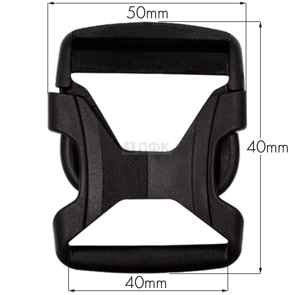 Фастекс FH-40 (защелка-трезубец) ПА 40мм цв черный (уп 1000шт) — ПФКР Фастекс FH-40 (защелка-трезубец) ПА 40мм цв черный (уп 1000шт)