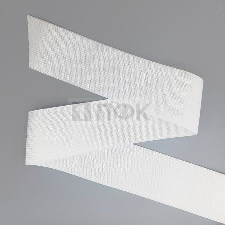 Резинка вязанная 60мм 18 гр/м цв белый (рул 40м/уп 200м)