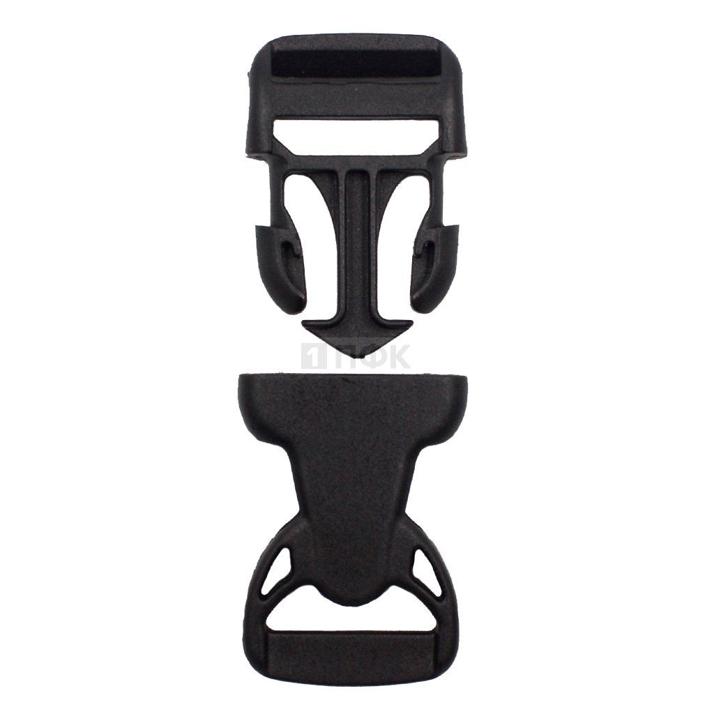 Фастекс НФ-20 (защелка-трезубец) ПП 20мм цв черный (уп 1000шт) — ПФКР Фастекс НФ-20 (защелка-трезубец) ПП 20мм цв черный (уп 1000шт)