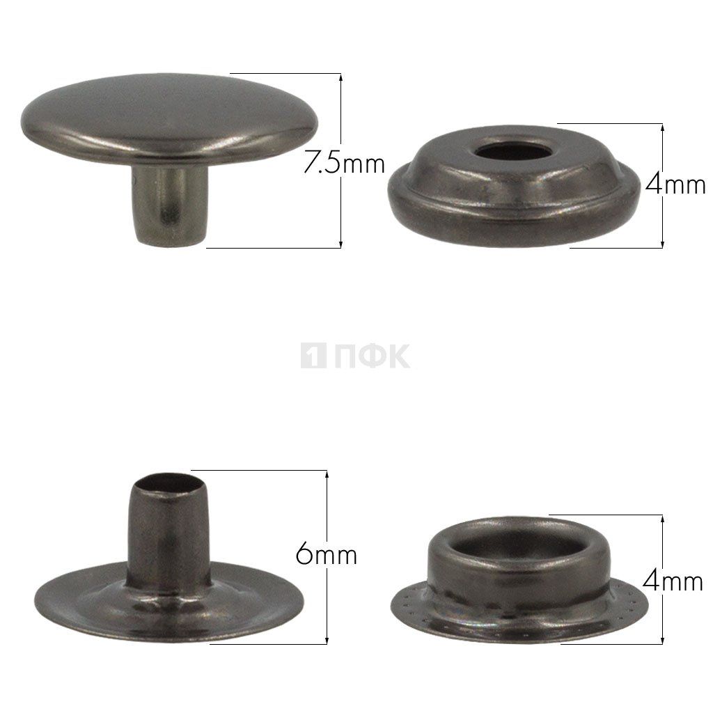 Кнопка для одежды 15мм №61 сталь цв никель тем (уп 720шт) STRONG — ПФКР Кнопка для одежды 15мм №61 сталь цв никель тем (уп 720шт) STRONG