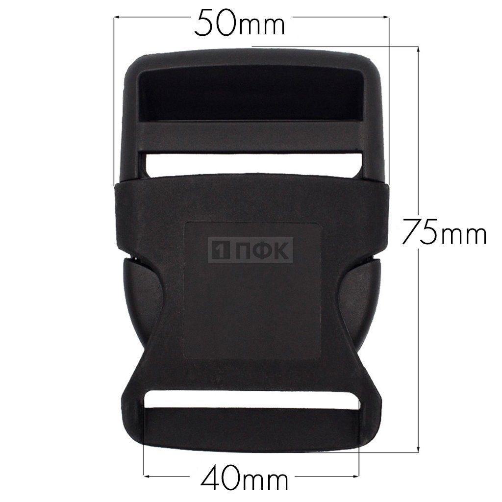 Фастекс Ф-40/4 (защелка-трезубец) ПП 40мм цв черный (уп 1000шт) — ПФКР Фастекс Ф-40/4 (защелка-трезубец) ПП 40мм цв черный (уп 1000шт)