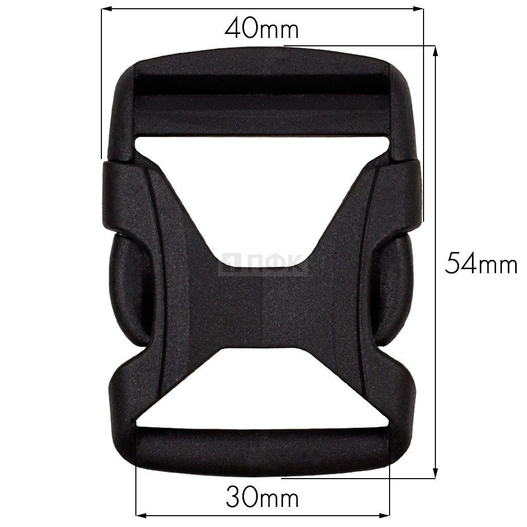 Фастекс FH-30 (защелка-трезубец) ПФЛ 30мм цв черный (уп 1000шт) — ПФКР Фастекс FH-30 (защелка-трезубец) ПФЛ 30мм цв черный (уп 1000шт)