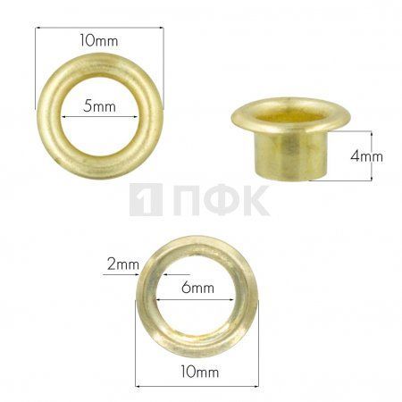 Люверсы №3 5мм сталь эконом цв золото (уп 5000шт/100000шт) Люверсы №3 5мм сталь эконом цв золото (уп 5000шт/100000шт)