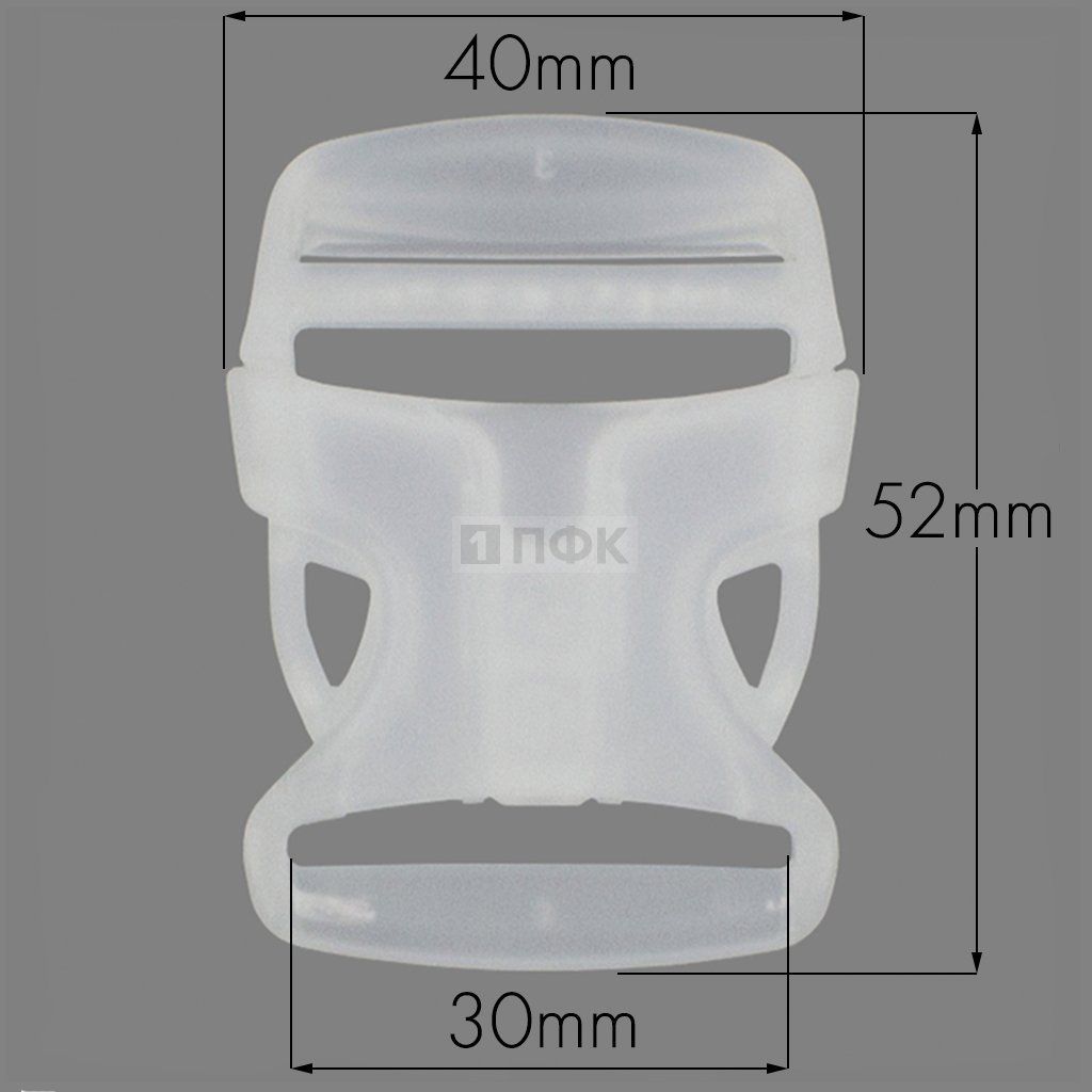 Фастекс Ф-30/6 (защелка-трезубец) ПП 30мм цв прозрачный (уп 1000шт) — ПФКР Фастекс Ф-30/6 (защелка-трезубец) ПП 30мм цв прозрачный (уп 1000шт)