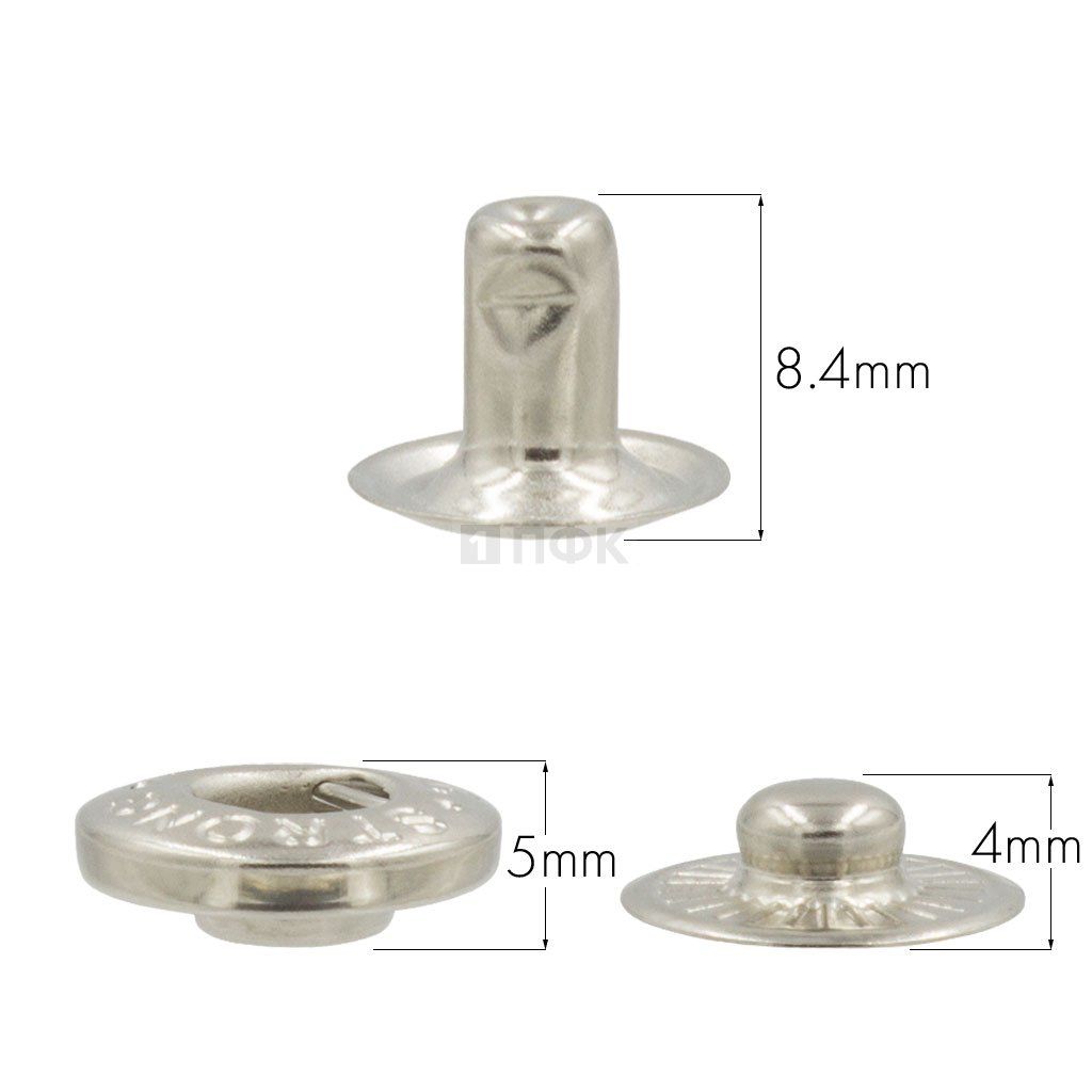 3 Части кнопки для одежды 15мм Альфа латунь цв никель (уп 720шт) STRONG — ПФКР 3 Части кнопки для одежды 15мм Альфа латунь цв никель (уп 720шт) STRONG