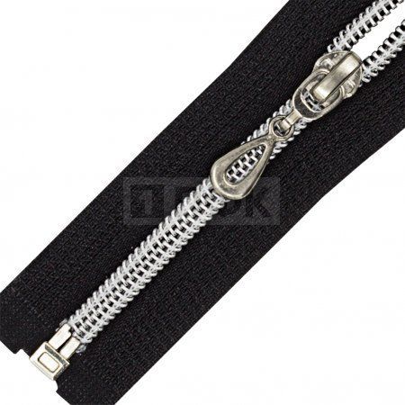 Молния спиральная (витая) тип 7 80см арт.0325 разъем цв 322 зв серебро (уп 100шт) Молния спиральная (витая) тип 7 80см арт.0325 разъем цв 322 зв серебро (уп 100шт)