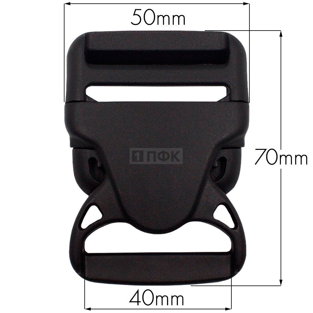 Фастекс НФ-40 (защелка-трезубец) ПП 40мм цв черный (уп 1000шт) — ПФКР Фастекс НФ-40 (защелка-трезубец) ПП 40мм цв черный (уп 1000шт)