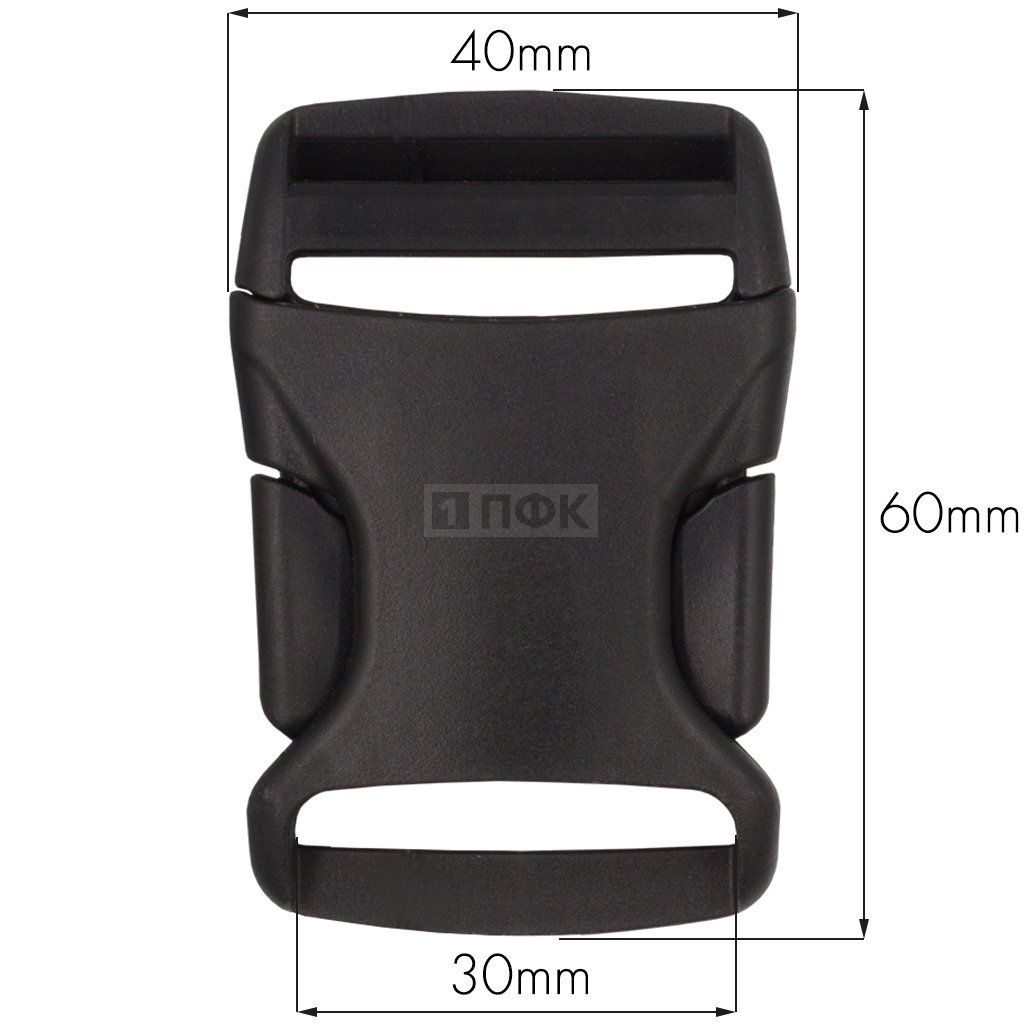 Фастекс ZF-30 (защелка-трезубец) ПФЛ 30мм цв черный (уп 1000шт) — ПФКР Фастекс ZF-30 (защелка-трезубец) ПФЛ 30мм цв черный (уп 1000шт)