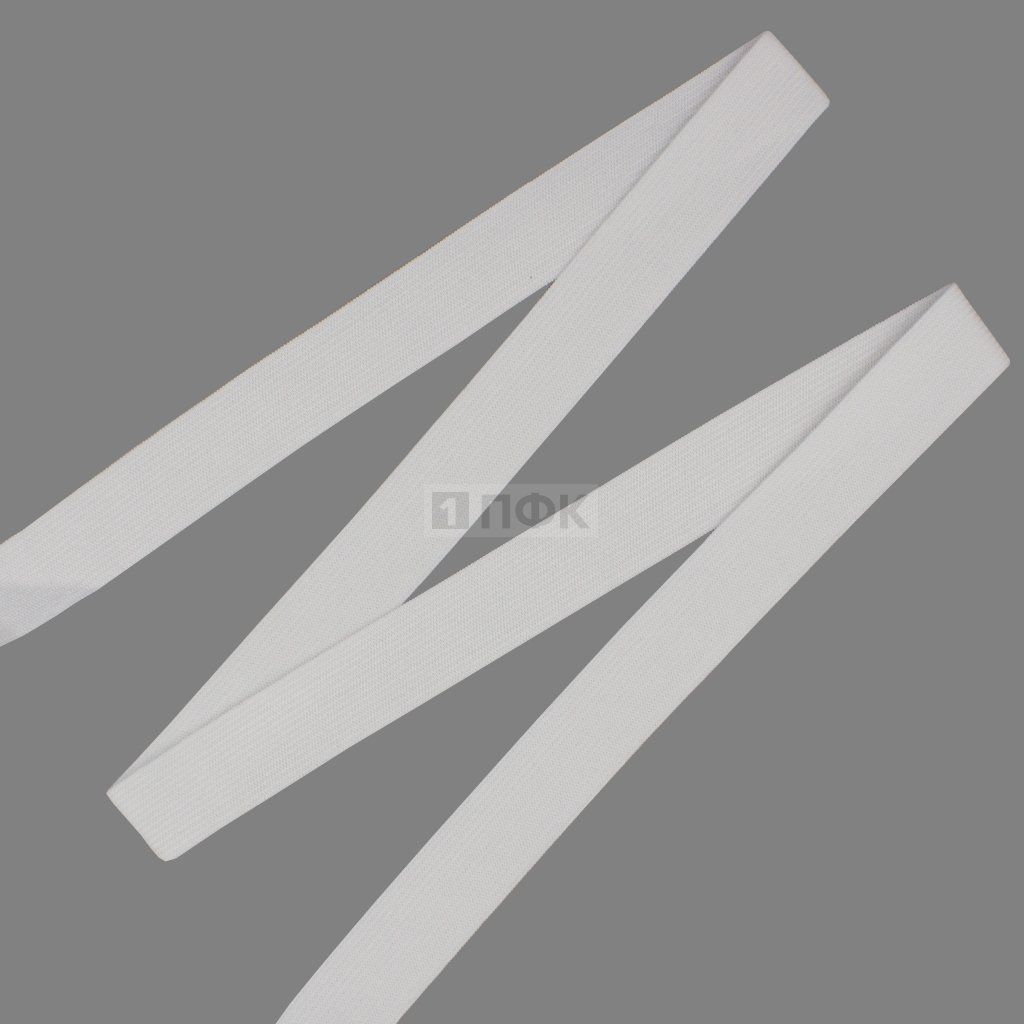 Резинка вязаная 25мм 11,66 гр/м цв белый (уп 50м/400м) РБ — ПФКР Резинка вязаная 25мм 11,66 гр/м цв белый (уп 50м/400м) РБ