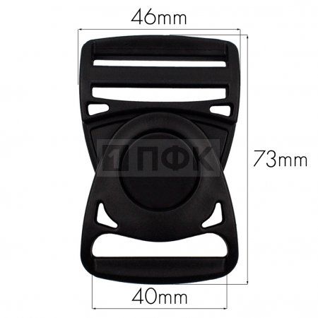 Фастекс Ф-40/1 (защелка-трезубец) ПП 40мм цв черный (уп 1000шт) Фастекс Ф-40/1 (защелка-трезубец) ПП 40мм цв черный (уп 1000шт)