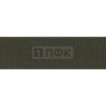Лента репсовая (тесьма вешалочная) 20мм цв хаки ALC (уп 50м/1250м) 5,6гр/м ПФК