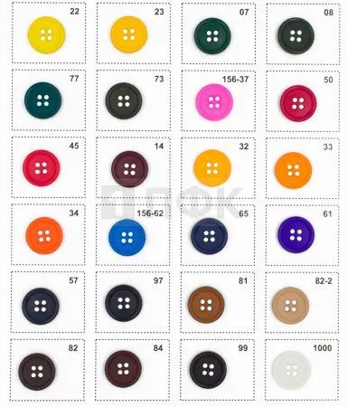 Пуговица 51400-18 ПА 18мм цв в ассортименте (уп 1000шт)