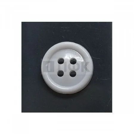 Пуговица Тип С 17-4 ПП 17мм цв белый (уп 5000шт)