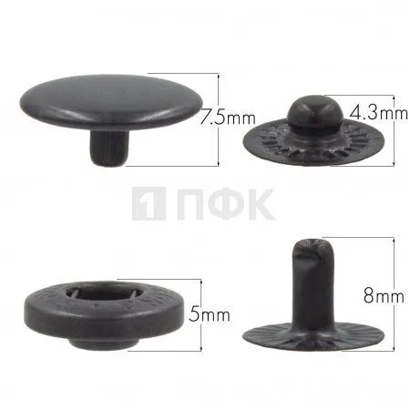 Кнопка для одежды 15мм Альфа латунь цв оксид (уп 720шт) STRONG