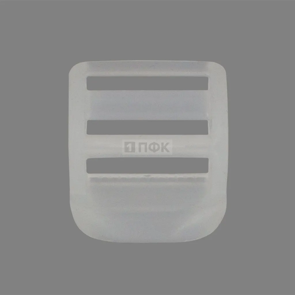 Пряжка-крыло трехщелевая К-30 ПП 30мм цв прозрачный (уп 1000шт/10000шт) — ПФКР Пряжка-крыло трехщелевая К-30 ПП 30мм цв прозрачный (уп 1000шт/10000шт)